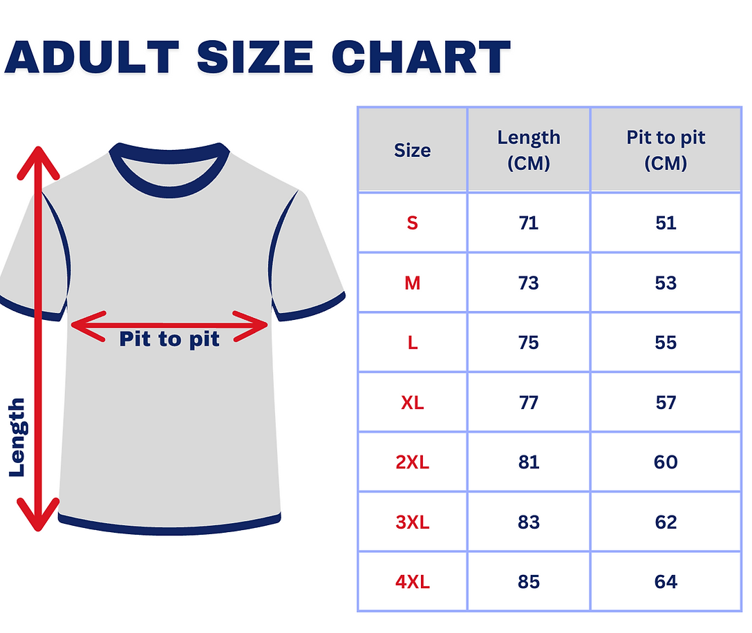 Size Chart 1