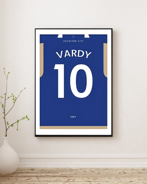 Vardy Football Shirt Print Poster