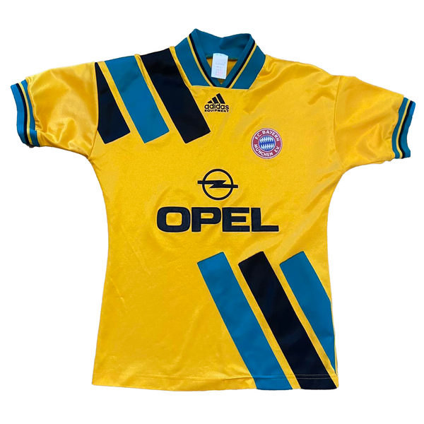Retro Bayern Munich 1993 Adidas Away Gold Jersey Football Shirt