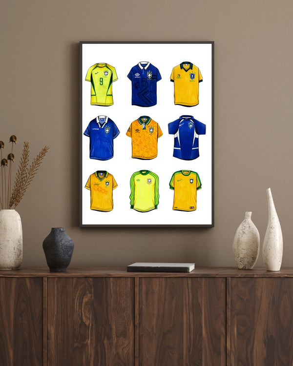 Brazil Football Shirt Poster