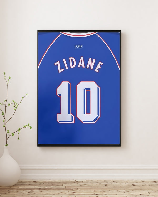 Zinedine Zidane Signed France