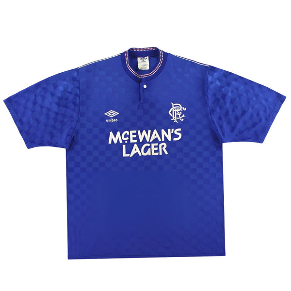 Retro Rangers Home Shirt 1987/1990 Football Shirt