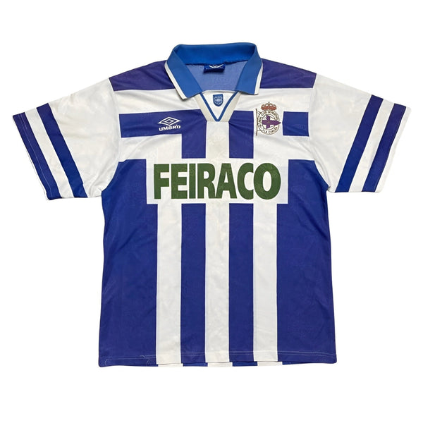 Retro Deportivo La Coruna Home Shirt 1994/1995 Football Shirt