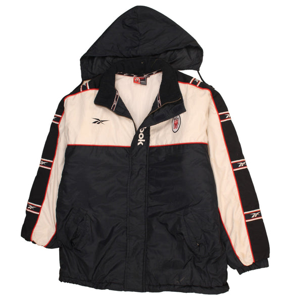 Reebok Vintage 90's Liverpool Windbreaker Jacket XLarge Navy Blue